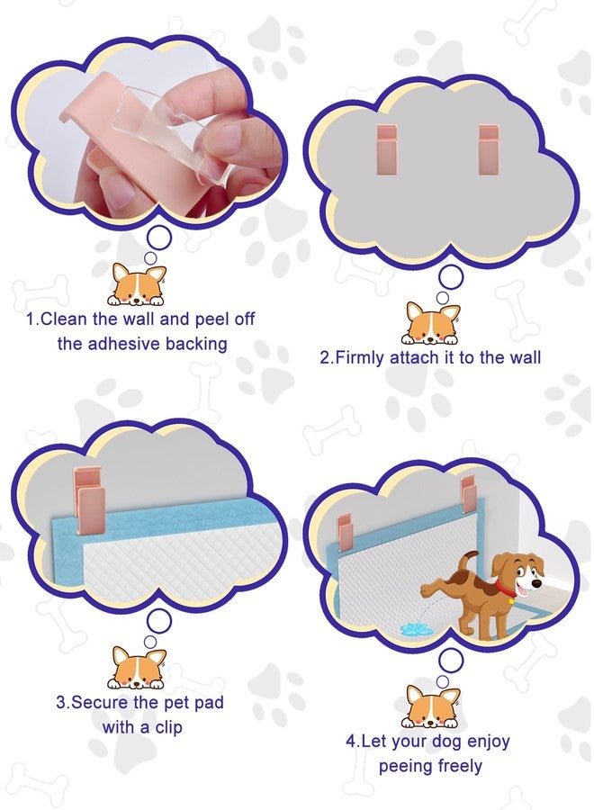 CAPHONT 6 Pcs Dog Pee Pad Holder, Potty Training Dog Pee Pad Holder for Leg-Lifting Marking Dogs Indoor Training Pad Holder for Small & Large Size Wee Wee Pad with Nano Gel Strip, Black - Image 4